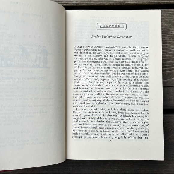 The Brothers Karamazov Vintage 1950 Hardcover Book By Fyodor Dostoyevsky - Picture 9 of 14